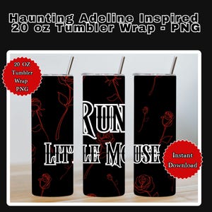 Haunting Adeline Inspired 20oz Tumbler Sublimation Wrap PNG File - Instant Download - Booktok, Dark Romance, Smut, H D Carlton