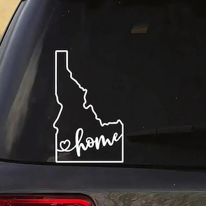 Idaho Home State Decal | Multiple Designs | Idaho Sticker | Idaho State Decal | Idaho Outline Decal | ID Home Sticker | Die Cut