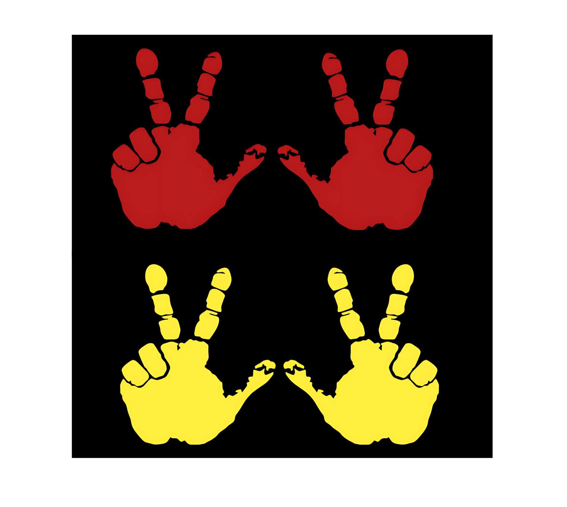 Peace Wave Decal: Peace Hand Mirror Stickers (set of 2) - Etsy