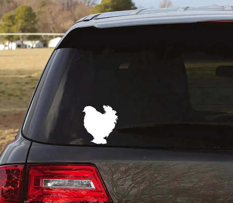 Chicken Window Sticker Chicken Vinyl Decal: Multiple Options - Car, Laptop, or Water Bottle ...