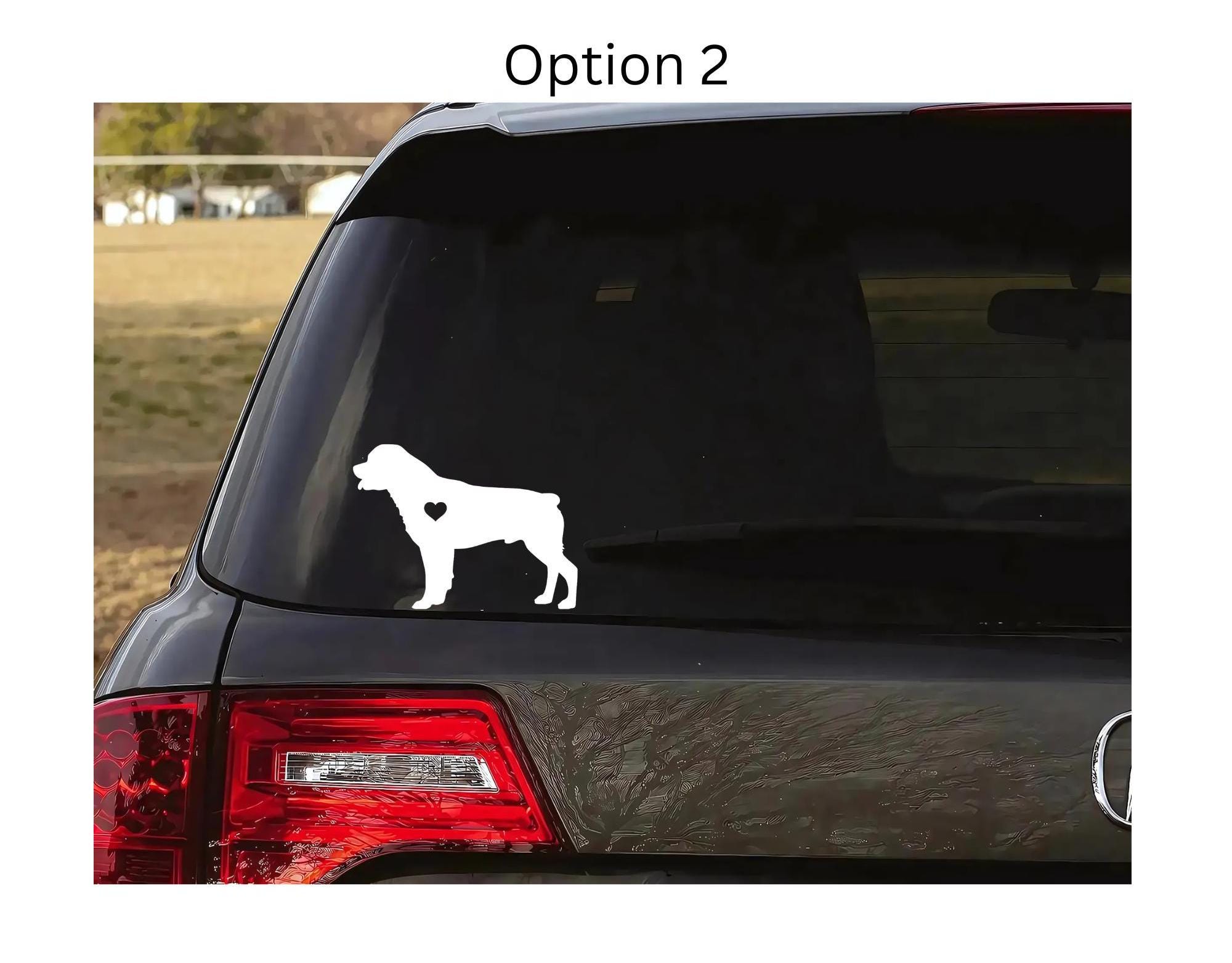 Rottweiler Decal: Rottie Sticker for Cars, Tumblers, Cut Out Heart ...