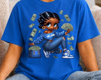 Black BB Inspired Vintage Cartoon Tshirt Retro Design Classic Character  Shirt Graphic Apparel Gift For Her Fan Idea Unisex Clothing Iconic