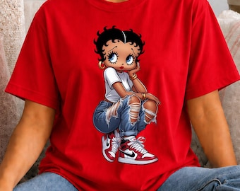 BB Inspired Shirt Graphic Tee Classic Character Streetwear Inspired Urban Style Retro Cartoon Nostalgic Clothing Animated Icon Casual Wear