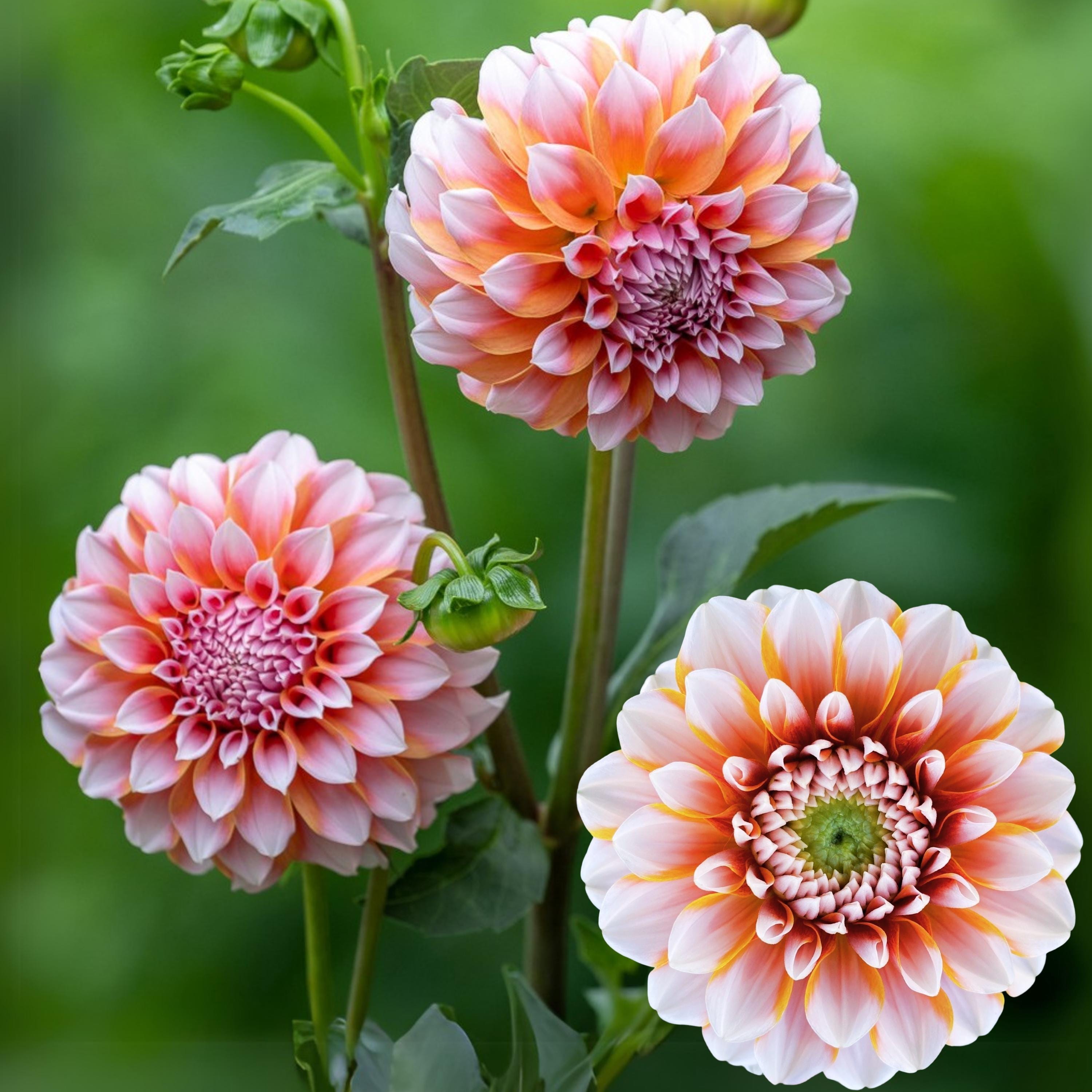 Tangerine Dream Dahlia Seeds - Attracts Pollinators, Long Blooming