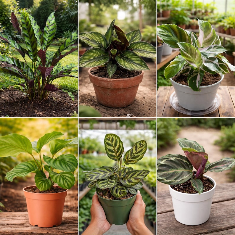 Calathea Mix Seeds - Tropical Foliage Houseplants - Mixed Leaf Patterns - Indoor Shade Plants - Exotic Variety Easy Grow bild 4