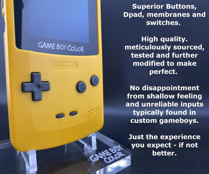 Game Boy Color With OLED Screen - Bespoke Shell for Superior Inputs ...