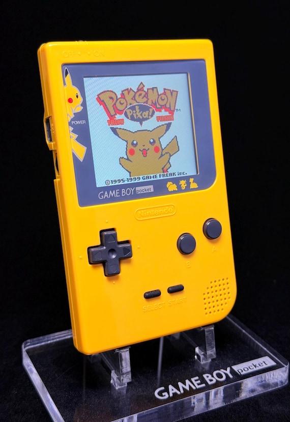 Gameboy Pocket Pokemon Center Pikachu Yellow IPS - Original High