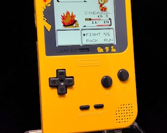 Gameboy Pocket Pokemon Center Pikachu Yellow IPS - Original High