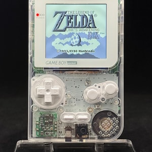 Gameboy Pocket with Crystal Shell - IPS Screen - Battery Enhanced - Bespoke Buttons - Premium Quality Build