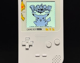 Gameboy Pocket White with IPS Screen - New Capacitors & Quallity buttons