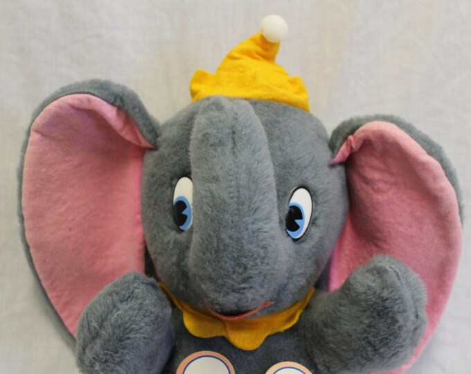 Vintage Walt Disney Dumbo Stuffed Animal Plush Toy Etsy