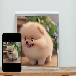 Custom Pet Portrait as CartoonDisney/Pixar Character - Personalized Pet Digital Art for Dogs & Cats - Unique Gift for Pet Lovers
