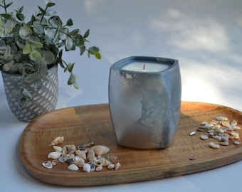 Sea Salt & Orchid Scented Soy Candle
