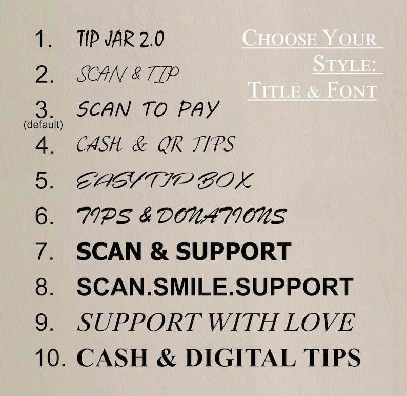 Custom Tip R Custom QR Code Tip Jar: Portable Donation Box for Artists - Etsy