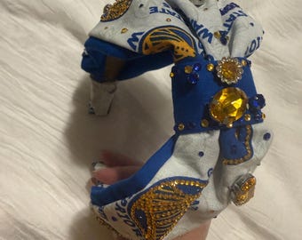 Beaded team headband, pick your color, embellished  free shipping