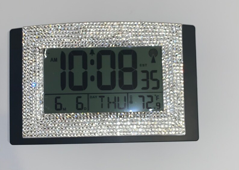 Digital 11 Wall or Table Clock With Rhinestones With Etsy