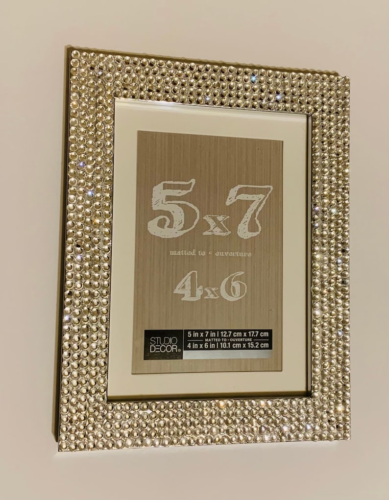 Rhinestone Picture Frame Free Shipping Etsy