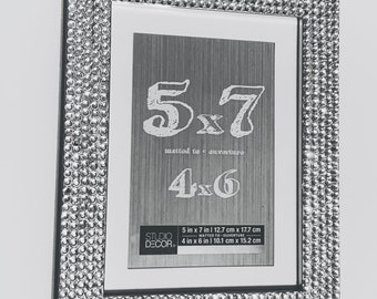 Sparkle Rhinestone Picture Frame Bling Decor Bedroom Living Room Wedding Gift Bling Birthday Xmas Photos Image Iced out Free Shipping