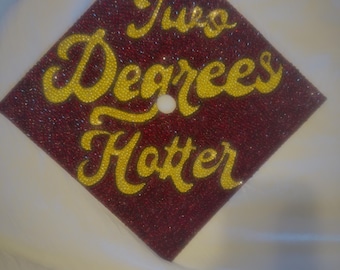 Personalized Graduation Cap Topper with Rhinestones | Custom Graduation Gift | Sparkly Cap Decoration for any Graduate