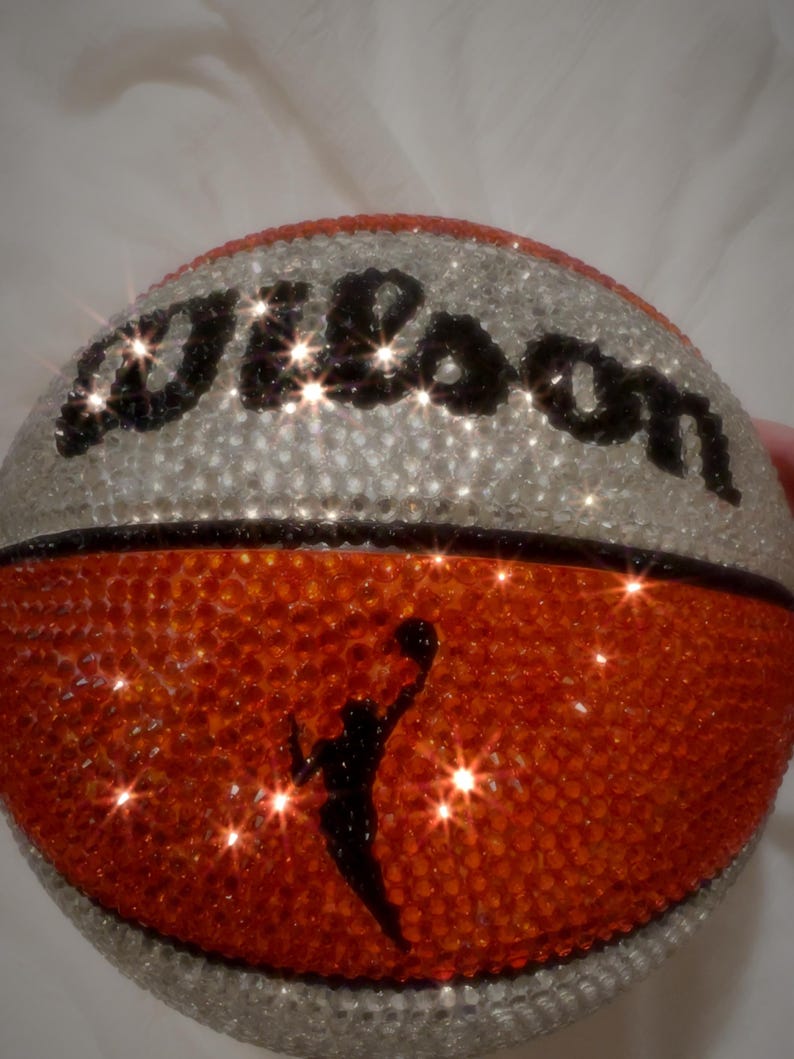 Personalized Rhinestone Basketball: Custom Team Colors - Etsy