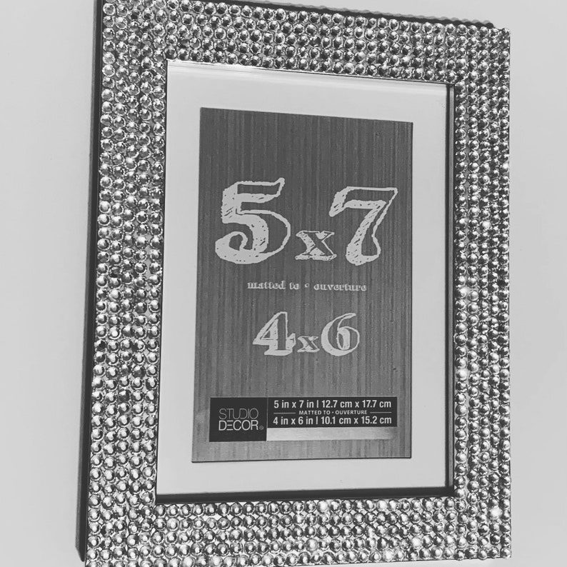 Rhinestone Picture Frame Free Shipping Etsy