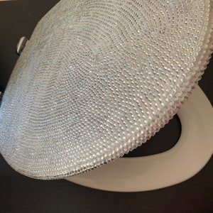 Bling Rhinestone Toilet Seat: Custom Lavatory Decor