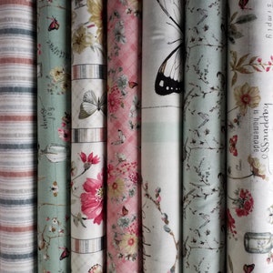 A Country Weekend by Wilmington Prints, Shabby Chic, Romantic by the fat quarter
