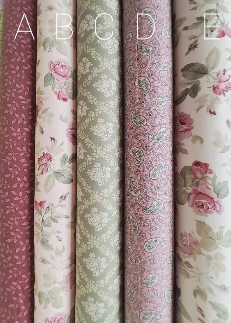 Anastasia by P& B Textiles Shabby Chic Romantic Fat Quarters Etsy