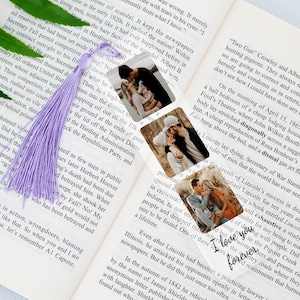 Personalized Photo Acrylic Bookmark, Custom Picture Bookmark, Reading Gift, Photo Gift,Love Read, Back To School Gift, Book Accessories Gift