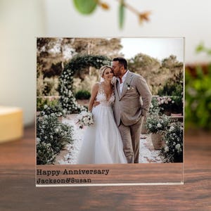 Personalisierter Foto Acrylblock, Hochzeitsgeschenk, Valentinstag Geschenk, Geschenk für Ihn / Sie, Jahrestagsgeschenke, Geburtstagsgeschenk, Paargeschenk