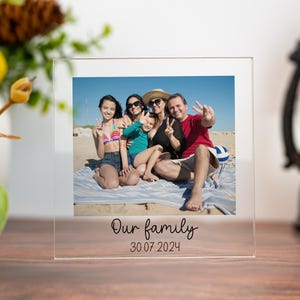 Personalized Photo Print Acrylic Block Plaque With Custom Message, Gift for Friend, Friendship, Gift For Her, Couples Gift, Photo Block Gift