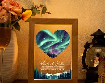 Personalized Star Map By Date Night Light,Custom Constellation Chart Lamp,Couple Gift,Valentine's Day Gift,Anniversary Gift for Him & Her