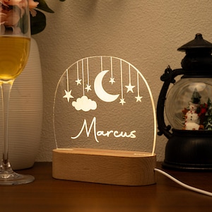 Baby Girl Gift, Personalized Night Light for Kids, Custom Night Light, Infant Gift, Personalized Lamp, Name Night Light