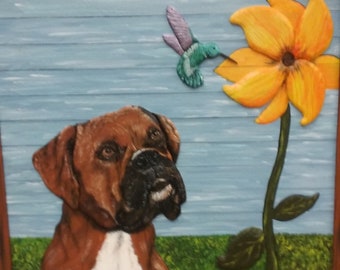 Boxer and Hummingbird