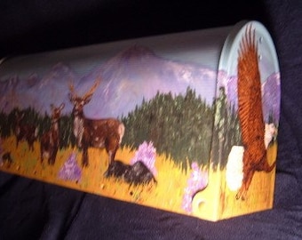 Elk and Eagle Mailbox