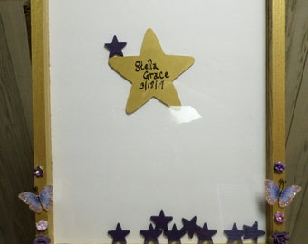 Custom Guest Drop Box with Stars for Bat Mitzvah