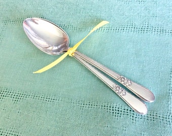 1890s Belmont Pattern International Silver Silverplate Small Dessert Spoon, Rogers /& Bros A1 Silverplate Belmont Demitasse Spoon