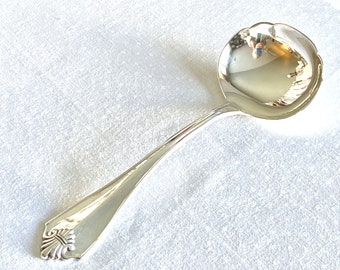 Cucharón para salsa King James de 1881 Rogers Oneida, cubiertos vintage de plata, vajilla formal clásica