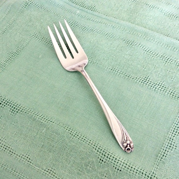 S Capri silverplate Rogers Cold Meat Serving Fork