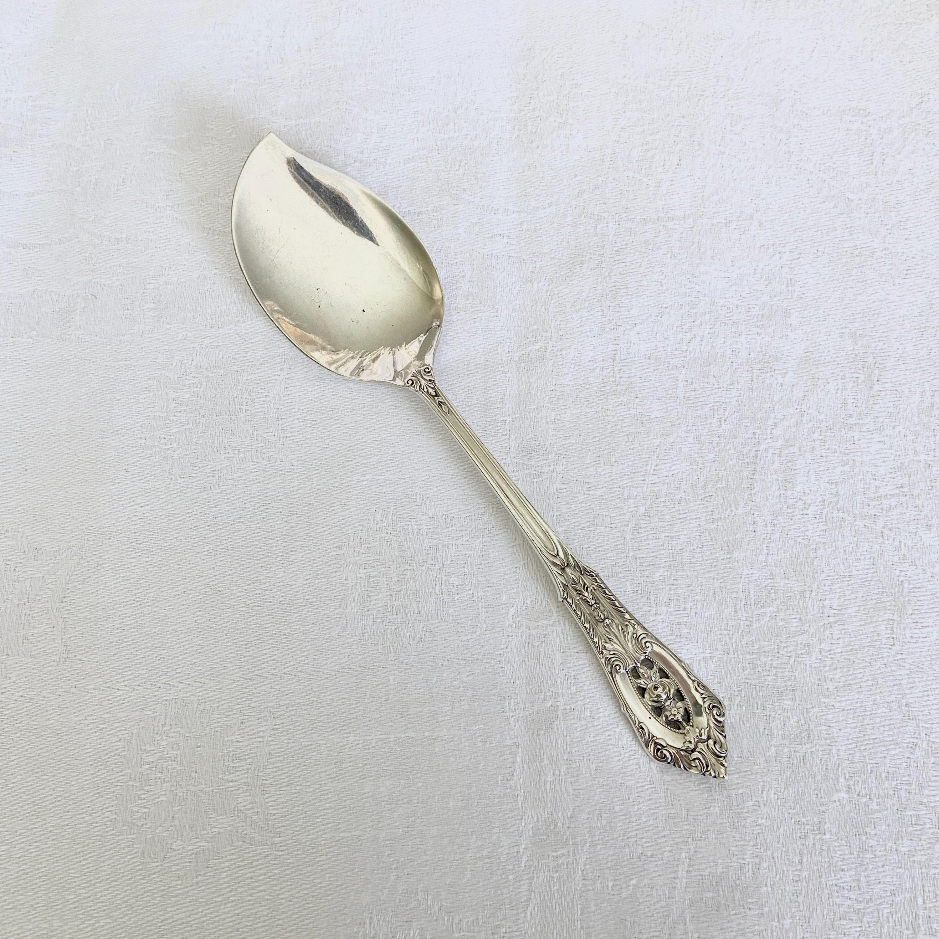 Sterling Silver Soup Spoon Vintage Wallace Sterling Silver 