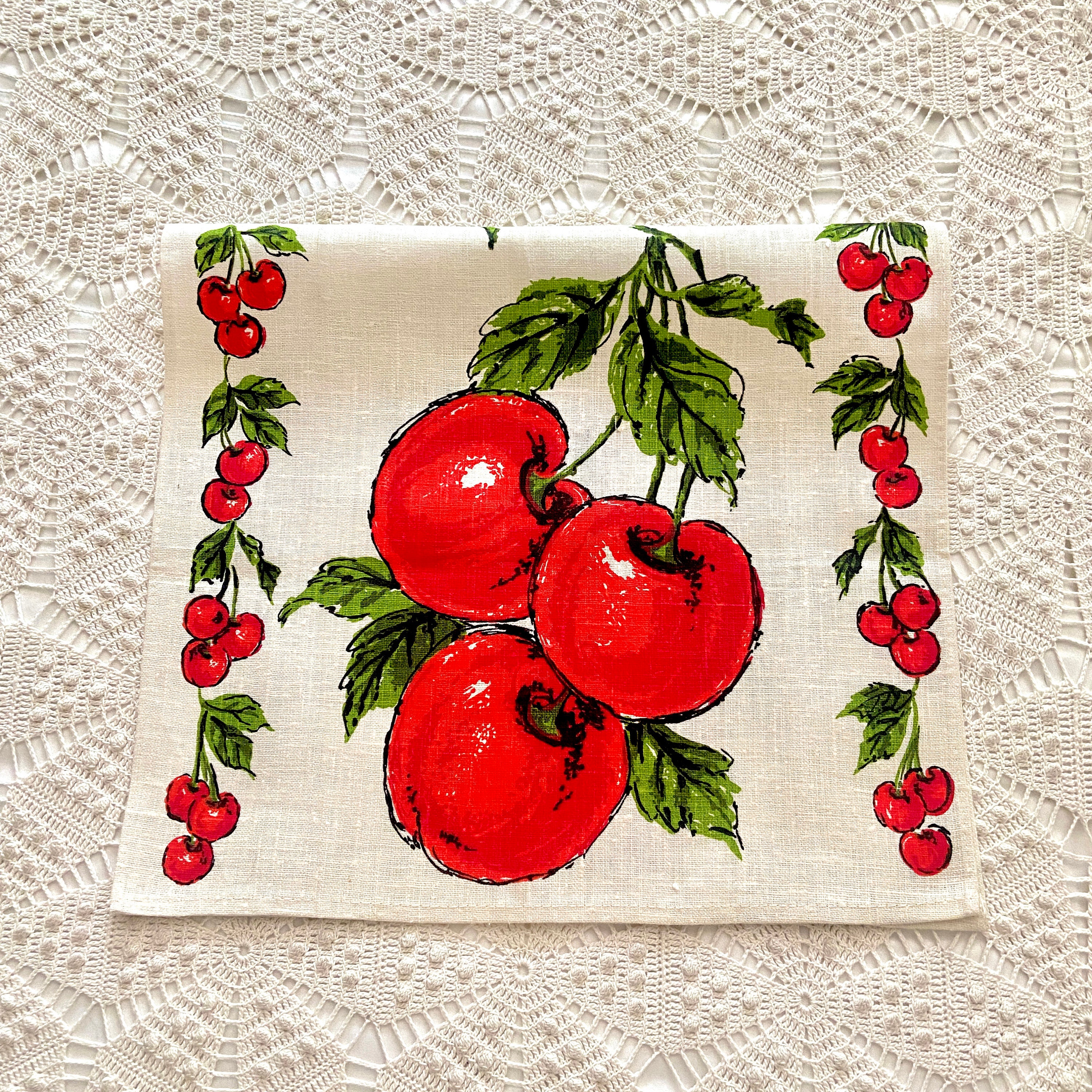 Cherry Kitchen Dish Towel Set, Life is A Bowl of Cherries, Cherry Kitchen  Tea Towels, Small Gift, Summer Fruit 