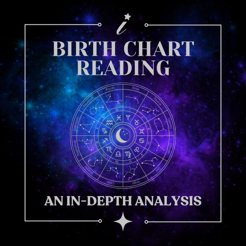 Professional Astrology Birth Chart Reading Indepth Natal Chart