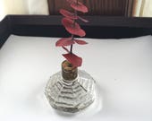 Antique Door glass and brass Knob Vase or paper weight