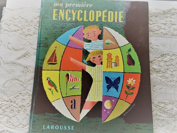 Ma Premiere Encyclopedie Larousse Childrens French Vintage Book 1957 - 