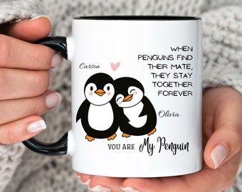 Mug pingouin You're My Penguin Coffee pour anniversaire de mariage