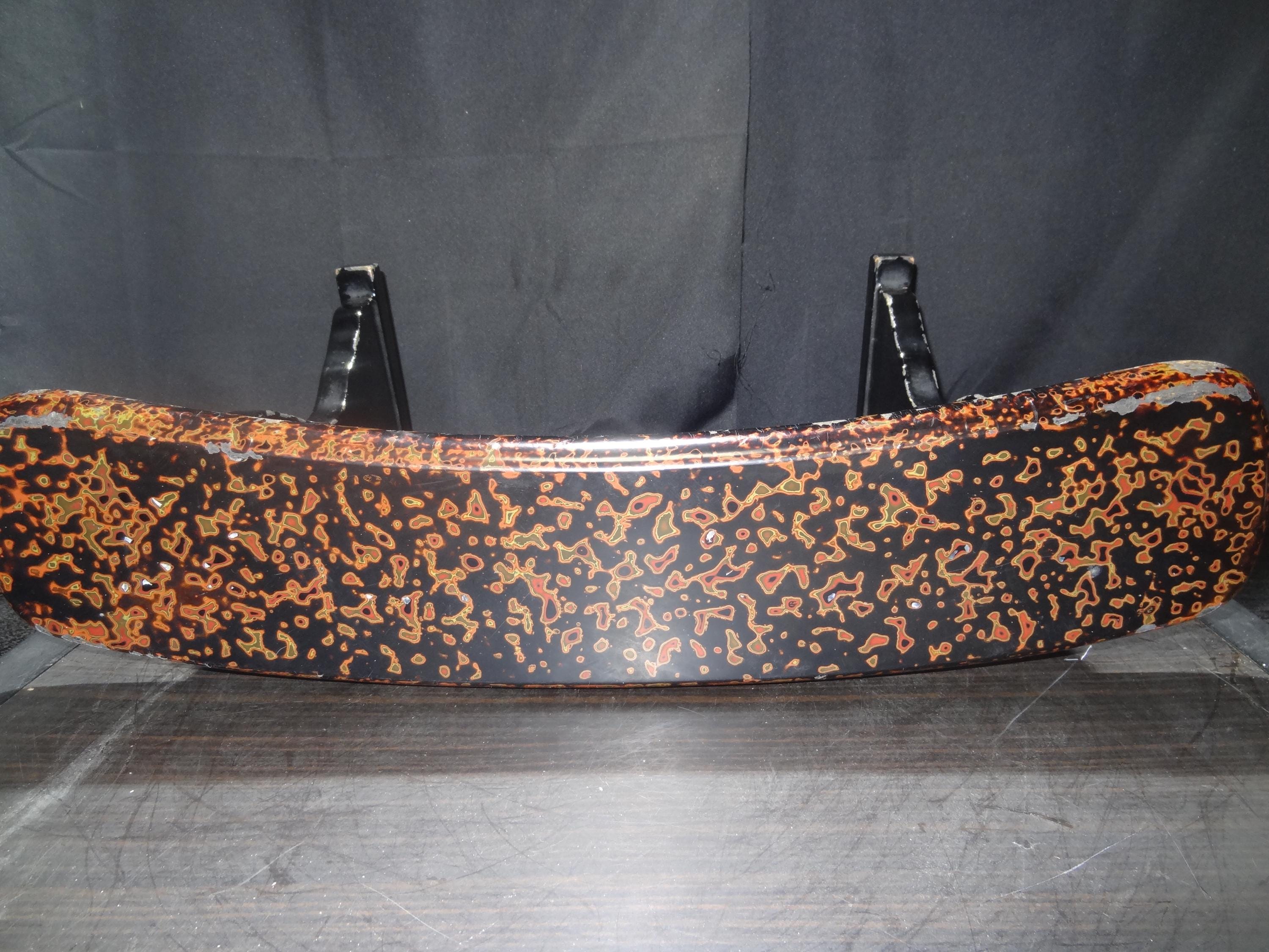 Japanese Lacquered Wooden Kyosoku Armrest – Traditional