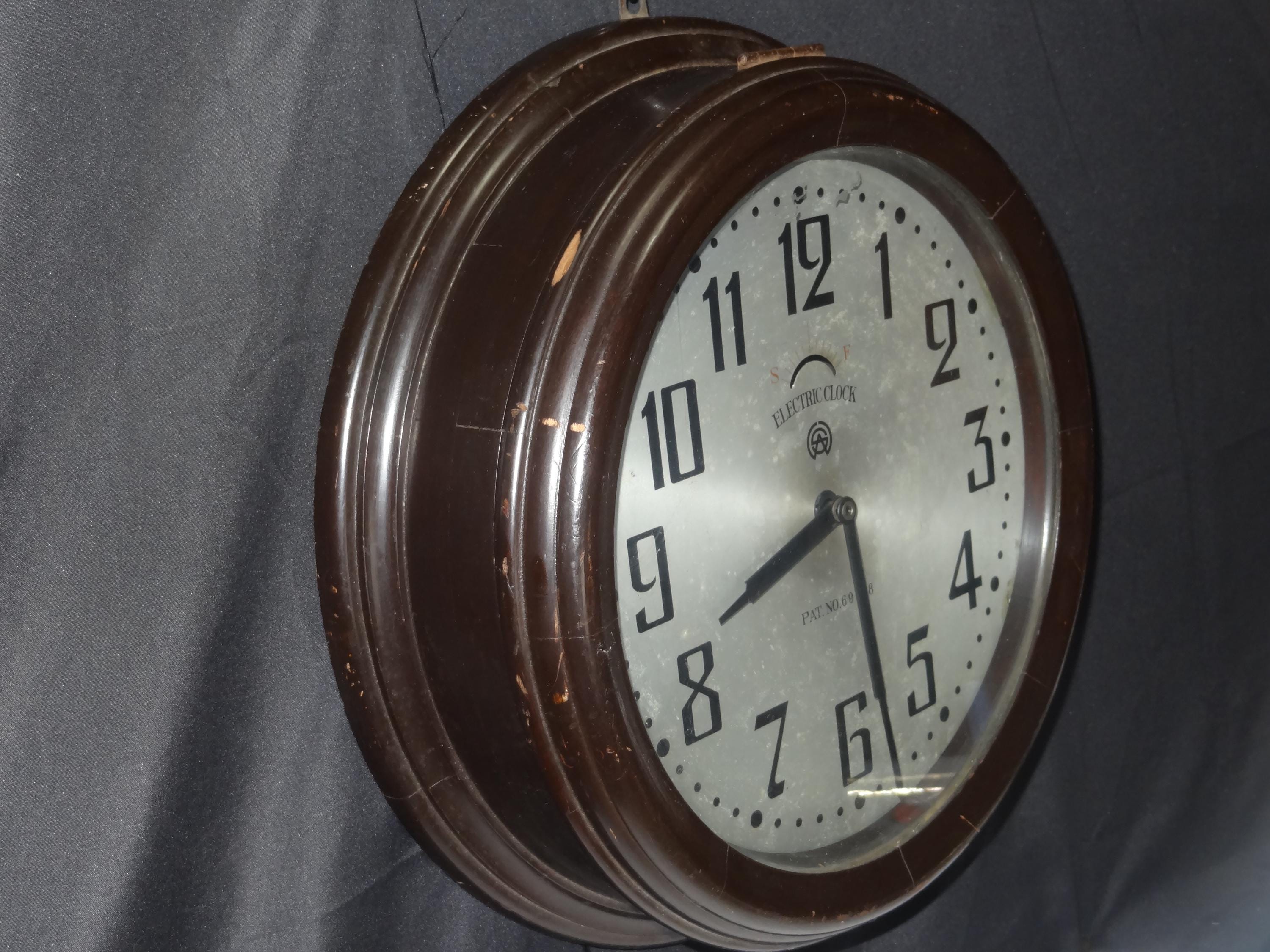 Electric Wall Clock School - Etsy