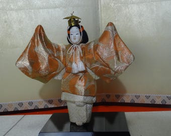 JAPANESE GEISHA DOLL Yaegaki Hime W/ Samurai Kabuto Helmet 17
