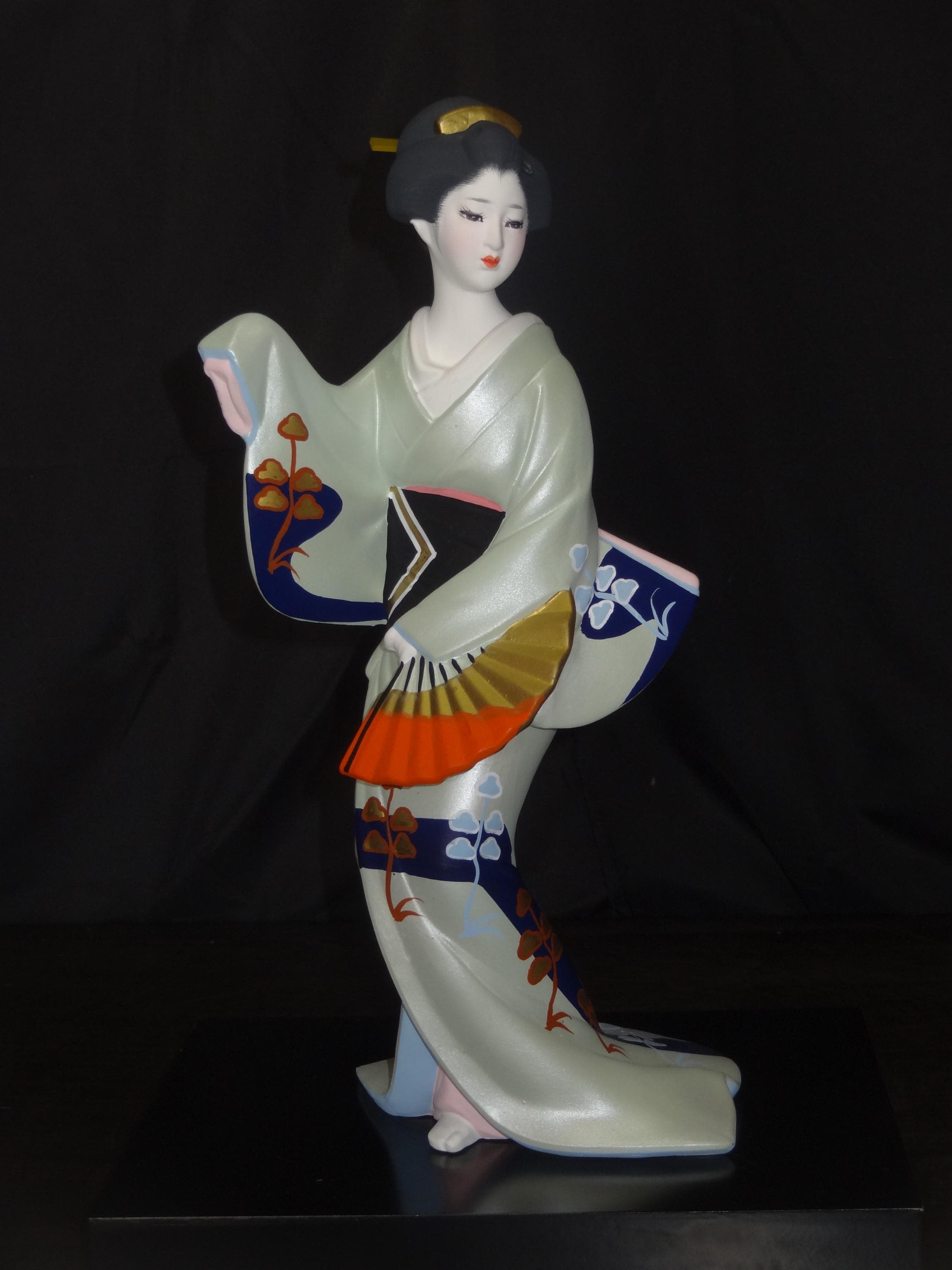 博多人形 寛明 陶器製 着物姿 博多人形 - Etsy 日本