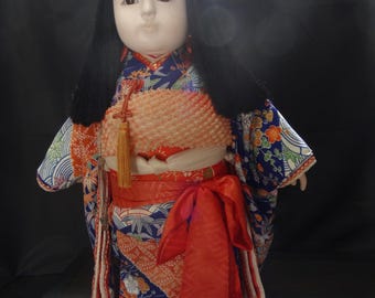 Vintage Japanese Ichimatsu Doll - Kimono Doll - Etsy